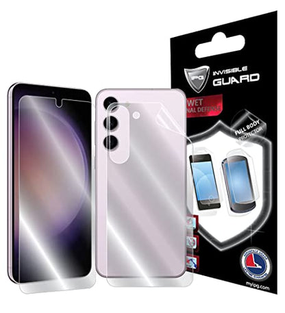 IPG For SAMSUNG Galaxy S23 Plus FULL BODY Hydrogel Protector Invisible Touch Screen Sensitive Ultra HD Clear Film Anti Scratch Skin Guard - Smooth/Self-Healing/Bubble -Free Screen & Back