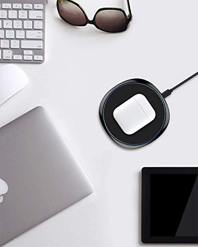 NANAMI Wireless Charger - Fast Wireless Charging Stand Pad Set,Compatible iPhone 15/14/13/12/11 Pro/XS Max, Samsung Galaxy S24/S23/S22/S21/S20+/S10/S9/S8/Note 20 Ultra/10/9/8,AirPods Pro
