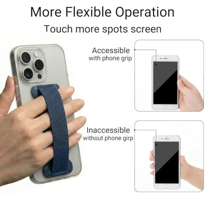Hand Holder Strap for Smartphones&Tablet, Handle Grip (Blue)-2Pack - color: DarkBlue