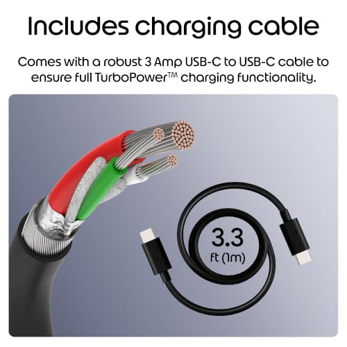 Motorola TurboPower 30 Charger with 1m USB-C to USB-C Cable - size: 30W