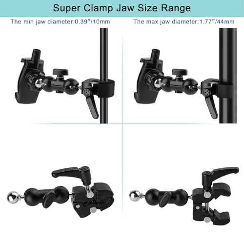 Mippko Phone Holder Clamp Mount for Treadmill/Spin Bike/Baby Stroller/Golf Cart/Music Stand/Microphone Stand/Handlebar,Compatible with 3.5~7.5" iPhone/Smartphone,360°Adjustable Aluminum Alloy Mount - style: Phone Holder