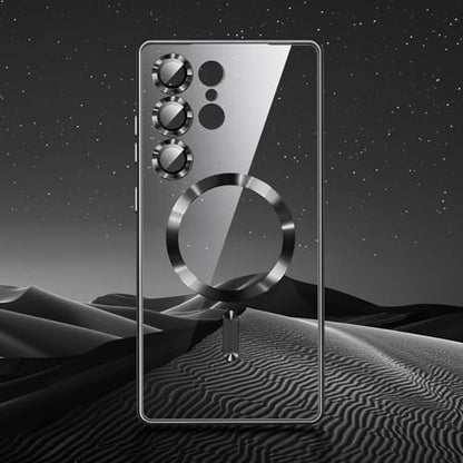 Compatible with Samsung Galaxy S25 Ultra Case（Only）.Magnetic Cover for S25 Ultra. Glossy Slim Thin Soft funda capa para for Galaxy S25 Ultra 6.9 inch.Compatible with MagSafe (Black) - color: Black