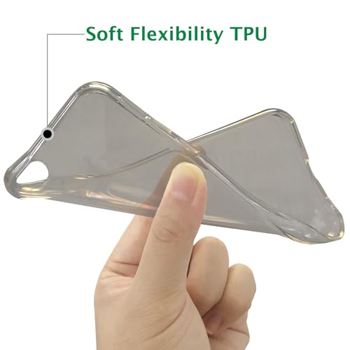 TENOC Phone Case Compatible with iPhone 7 Plus & iPhone 8 Plus, Gray Case Clear Shockproof Protective Bumper Slim Cover for 5.5 Inch - color: Clear Gray, size: iPhone 7/8 Plus