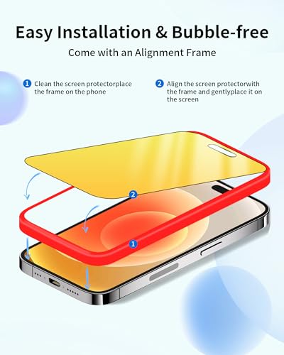 2 Pack for iPhone Air Privacy Screen Protector Gradient Colorful