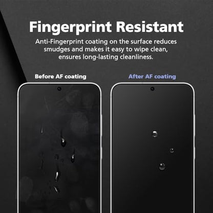 2-Pack Anti Glare Matte Privacy Screen Protector for Samsung Galaxy S25 Edge [0.1S Fingerprint ID Unlock][Anti Spy PET Flexible Film][Bubble-Free Easy Installation with Alignment Jig] - size: Galaxy S25 Edge