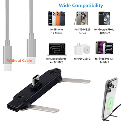 Detachable 2-in-1 USB-C Charger, 240W, Stand
