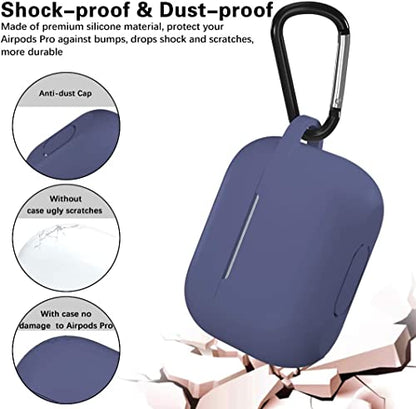Lerobo for AirPods Pro 2nd/1st Case with Keychain, Blue Gray - color: Blue Gray