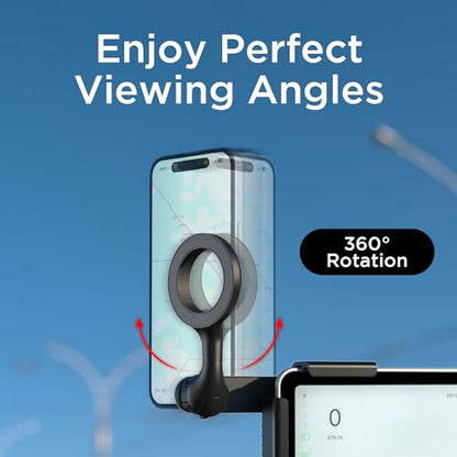 CYBERGUYS! Magnetic Phone Mount for Tesla Monitor - Tesla Model 3/Y X/S (2022) Accessories for All Cell Phones - Strong Magnetic Hold Tesla Phone Mount - Tesla Phone Holder Mag Safe Compatible - Black