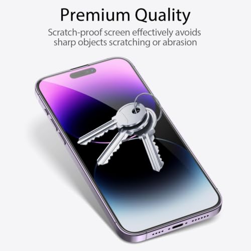 3+3Pk for iPhone14 Pro Max Privacy Screen Protector,Alignment Frame - size: for iPhone 14 Pro Max