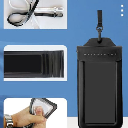 Waterproof Phone Bag Phone Storage Bag Touch Screens Transparent Keep Valuables Safe and Dry for Water Sports Beach - color: Yellow