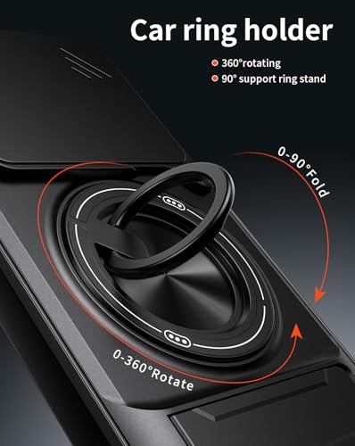 Compatible with Nothing Phone4a Case Cover,Compatible with Nothing Phone (4a) 5G A069 with Slide Camera Cover Phone Stand Protective Case Black - color: Black, size: Compatible with Nothing Phone4a
