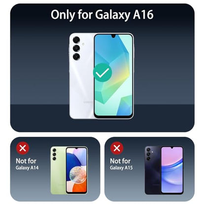 Privacy Screen Protector for Samsung A16/A26/A17, Anti-Spy Tempered Glass, Double Shatterproof 9H Hardness, Private Black Dark Protection, Anti-Scratch Impact Resistant Case-Friendly - 3 Pack - color: A16/A26/A17 Black