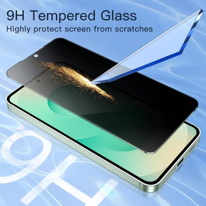 JETech Privacy Screen Protector for Samsung Galaxy S25 Plus, 2-Pack - size: Galaxy S25 Plus