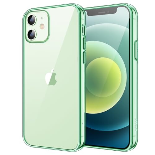 JETech Case for iPhone 12 mini, Anti-Yellowing, Midnight Green | Shockproof Protection, Scratch Resistant Hard PC Back, Durable Transparent TPU Bumper - color: Midnight Green