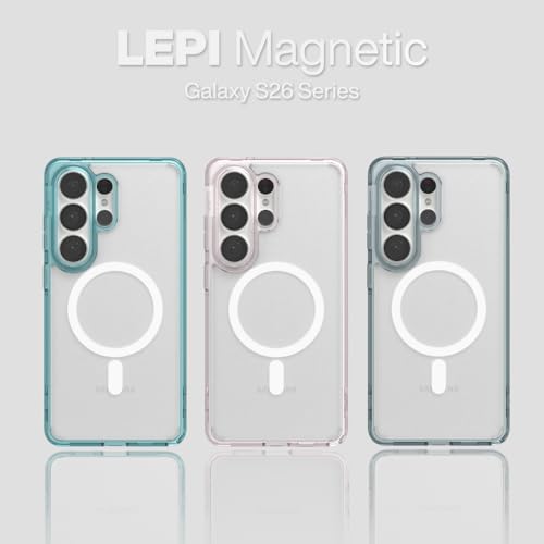 PLES | LEPI Air Layer Magnetic, Compatible with Galaxy S26 Ultra, MagSafe, Wireless Charging, Clear, Military Grade Shockproof, Anti-Yellowing, Anti-Scratch - color: Milk Peach, size: S26 Ultra