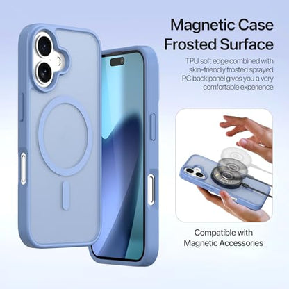 for iPhone 17 Wallet Case, Detachable iPhone 17 Case Wallet Blue | Compatible with Magsafe, RFID Blocking, Zipper Card Holder, PU Leather Flip Folio Case, Strap Wallet Case, - color: Blue, size: iPhone 17