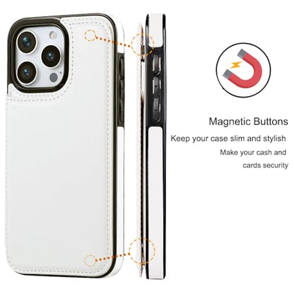 Wallet Case Compatible with iPhone 15 Pro Max(6.7"),Slim Protective case with Card Holder with 1 Screen Protective Glass,Premium PU Leather Kickstand Card Slots Case-White - color: White