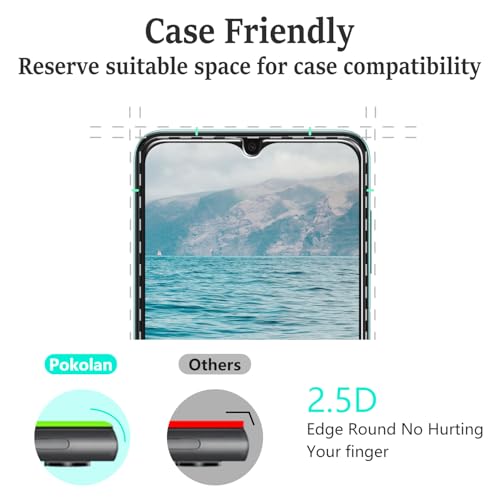 Pokolan Screen Protector for Samsung Galaxy A13 5G Tempered Glass Film - size: Galaxy A13