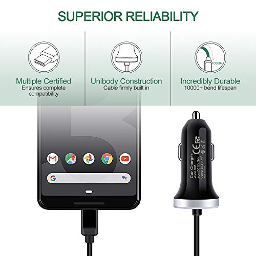 USB C Car Charger, 3.4A Fast Charging Car Charger for Samsung Galaxy S26