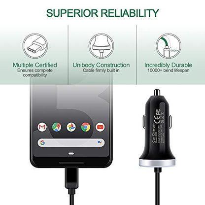 USB C Car Charger, 3.4A Fast Charging Car Charger for Samsung Galaxy S26