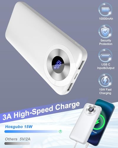 for Magsafe Power Bank iPhone, Compact 10000mAh Magnetic Portable Charger