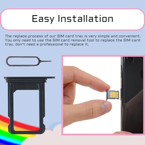 for iPhone 13 Black Single SIM Card Tray Slot Replacement