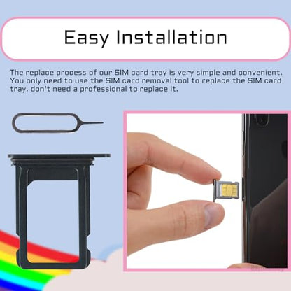 for iPhone 13 Black Single SIM Card Tray Slot Replacement