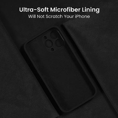 FireNova Designed for iPhone 15 Pro Max Case, Silicone Upgraded [Camera Protection] Phone Case, Soft Anti-Scratch Microfiber Lining Inside, 6.7 inch, Black - color: Black, size: Iphone 15 Pro Max