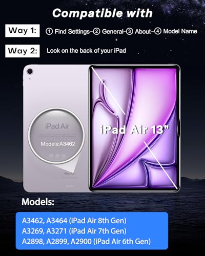 SPARIN 2 Pack Screen Protector for iPad Air 13 inch M4 M3 M2 | Tempered Glass for iPad Air 8th/7th/6th Generation with Easy Application Tray, Case Friendly, Anti-Scratches, High Definition - size: iPad Air 13" 2025/2024