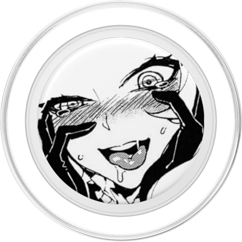 Cute Ecchi Hentai Girl Ahegao Waifu Pop Socket PopSockets PopGrip for MagSafe - style: Magnetic PopGrip