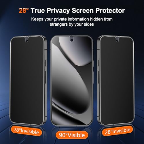 28 ° Matte Privacy TPU Screen Protector for Google Pixel 10 Pro XL - size: Pixel 10 Pro XL