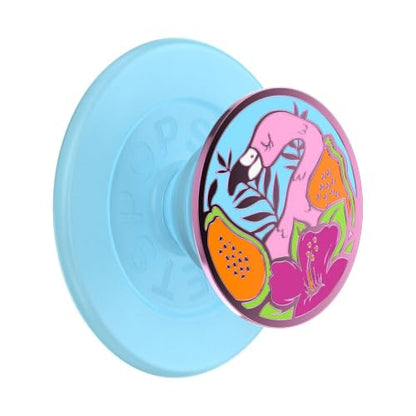 PopSockets Phone Grip for MagSafe, Magnetic Holder- Flamingo - color: Enamel Flamingo, style: MagSafe