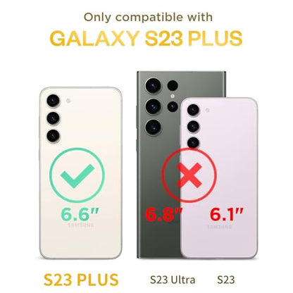Battery Case for Galaxy S23 Plus,12000mAh Large Capacity Rechargeable Portable Protective Extended Charger Cover Compatible with Galaxy S23 Plus (6.6 inch) Wireless Charging Case with Carplay-Black - size: Galaxy S23 Plus