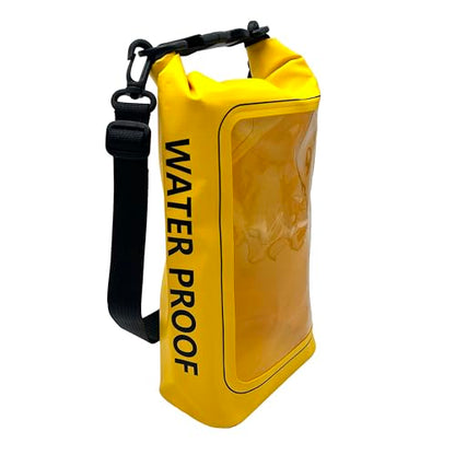Waterproof Cell Phone Sling Bag - Waterproof Phone Pouch Crossbody Dry Bag with Touchscreen Window for Travel, Beach, Boating, Hiking - Yellow - color: Yellow