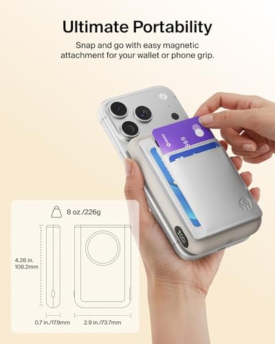 Belkin 10000mAh Qi2.2 25W MagSafe Power Bank with Kickstand and Display - color: Sand