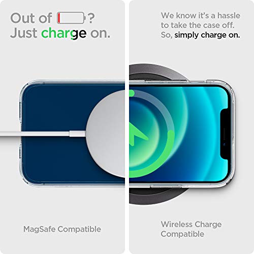 Spigen for iPhone 12 Mini Case, Ultra Hybrid [No Magnet Ring][Anti-Yellowing] - Crystal Clear - color: Crystal Clear, size: iPhone 12 Mini