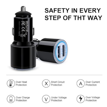 Fast Car Charger Android, Fast Charging Micro USB Cable - color: ‌Brown
