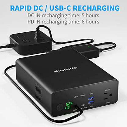 Power Bank with AC Outlet, 80000mAh Portable Laptop Charger