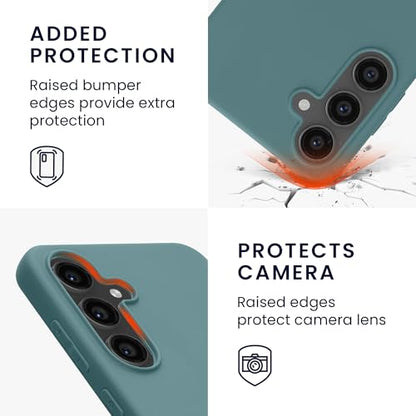 kwmobile Case Compatible with Samsung Galaxy S24 FE Case - Soft Slim Protective TPU Silicone Cover - Arctic Night - color: Arctic Night, size: Galaxy S24 FE