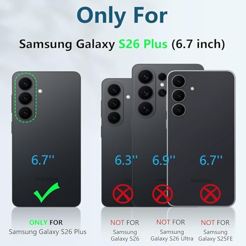 Battery Case for Galaxy S26 Plus, [12000mAh] Slim Rechargeable Smart Extended Charging Case Compatible with Galaxy S26 Plus(6.7 inch) Backup Power Battery Pack Charger Cover-Black - size: Galaxy S26 Plus