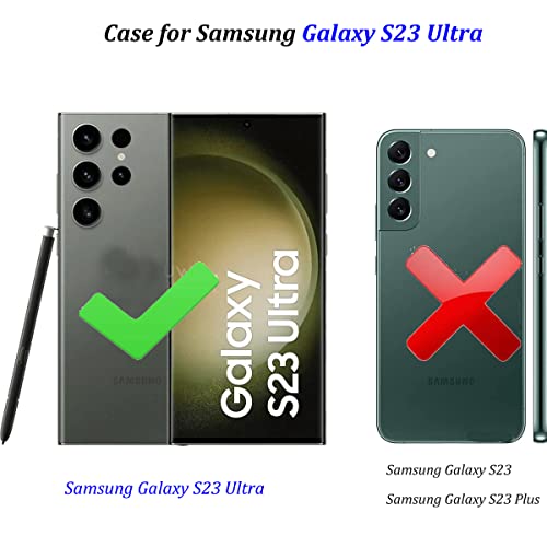 for Samsung Galaxy S23 Ultra Case: Blue | Slim Thin, Carbon Fiber Classic Pattern Design, Soft Hybrid TPU Bumper, Shockproof Protective Cell Phone Cover - color: Blue