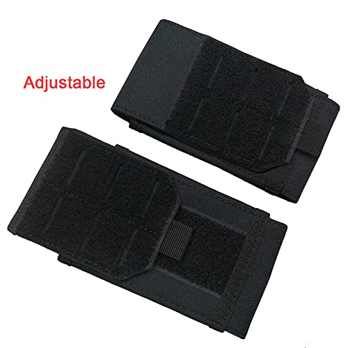 Universal Tactical Molle Phone Pouch Cellphone Holder | Mobile Holster Belt Smartphone Pouch for iPhone 17 Pro Max/Air/17 Pro/ iphone17/16 /15 /14 /13/12 Pro Max/iphone 16/15/14Plus - color: BLACK