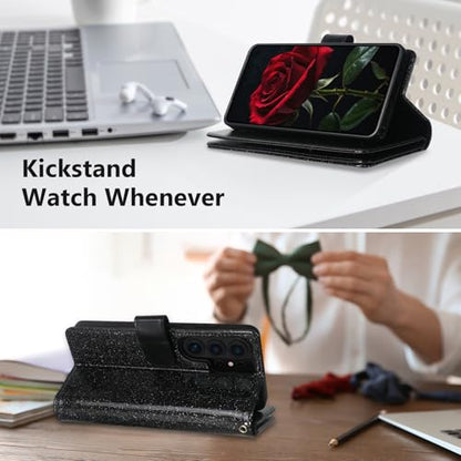 Varikke for Galaxy S26 Ultra Wallet Case Magnetic Detachable, Black - color: Black, size: Galaxy S26 Ultra 6.9"