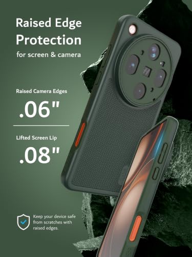 TUDIA MergeGrip Designed for Oppo Find X9 Ultra Case (2026), [Military Grade Drop Tested] Dual Layer Slim Rugged Heavy Duty Shockproof Protective Phone Cover (Pine Green, MagSafe Compatible) - color: Pine Green, size: MagSafe Compatible