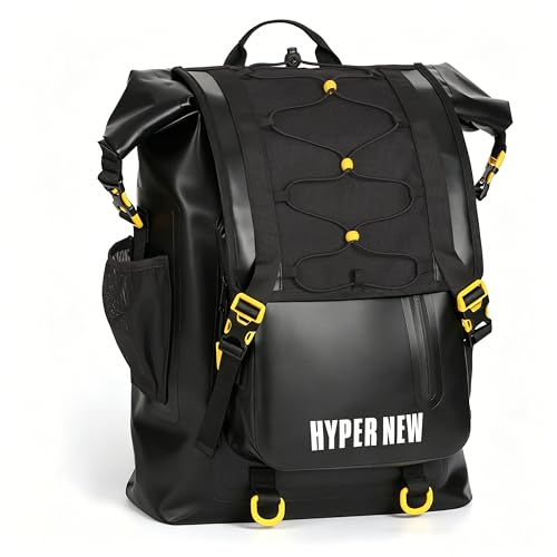 30L Waterproof Dry Bag Backpack, Dry bags waterproof for Men Women, Outdoor Lovers for Kayaking, Boating, Hiking, Camping, Rafting, Fishing & Travel Adventures - color: Black
