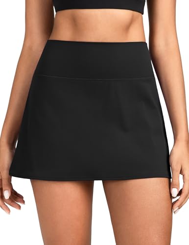 Colorfulkoala Dreamlux Tennis Skirts - color: Black, size: X-Large