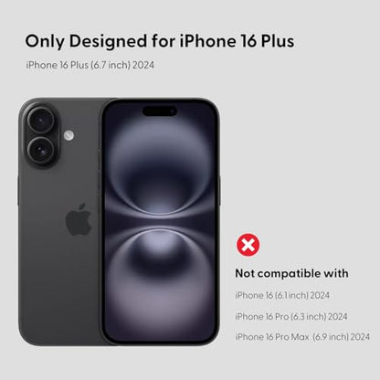 2-Pack iPhone 16 Pro Screen Protector [Auto-Align Kit][Bubble-Free][Dust-Resistant] Ultra HD Clear, 9H Tempered Glass, Case-Friendly Design (iPhone 16 Plus)