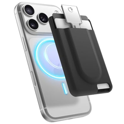 elago Key Magnetic Wallet Card Holder for iPhone - color: Black