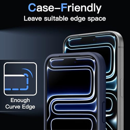 JETech 3D 9H+ Anti-Reflective Screen Protector for iPhone 17 Pro - size: iPhone 17 Pro