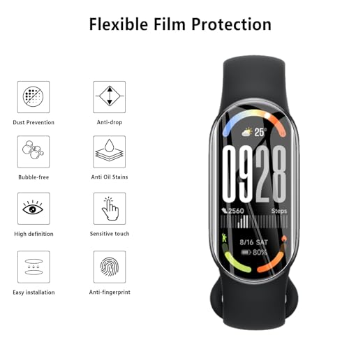4-Pack for Xiaomi Smart Band 10 Screen Protector, Soft Flexible TPU Ultra-Thin Self-Healing Bubble-Free Protective Film for Xiaomi Smart Band 10, HD Clear Case-Friendly - size: Xiaomi Smart Band 10